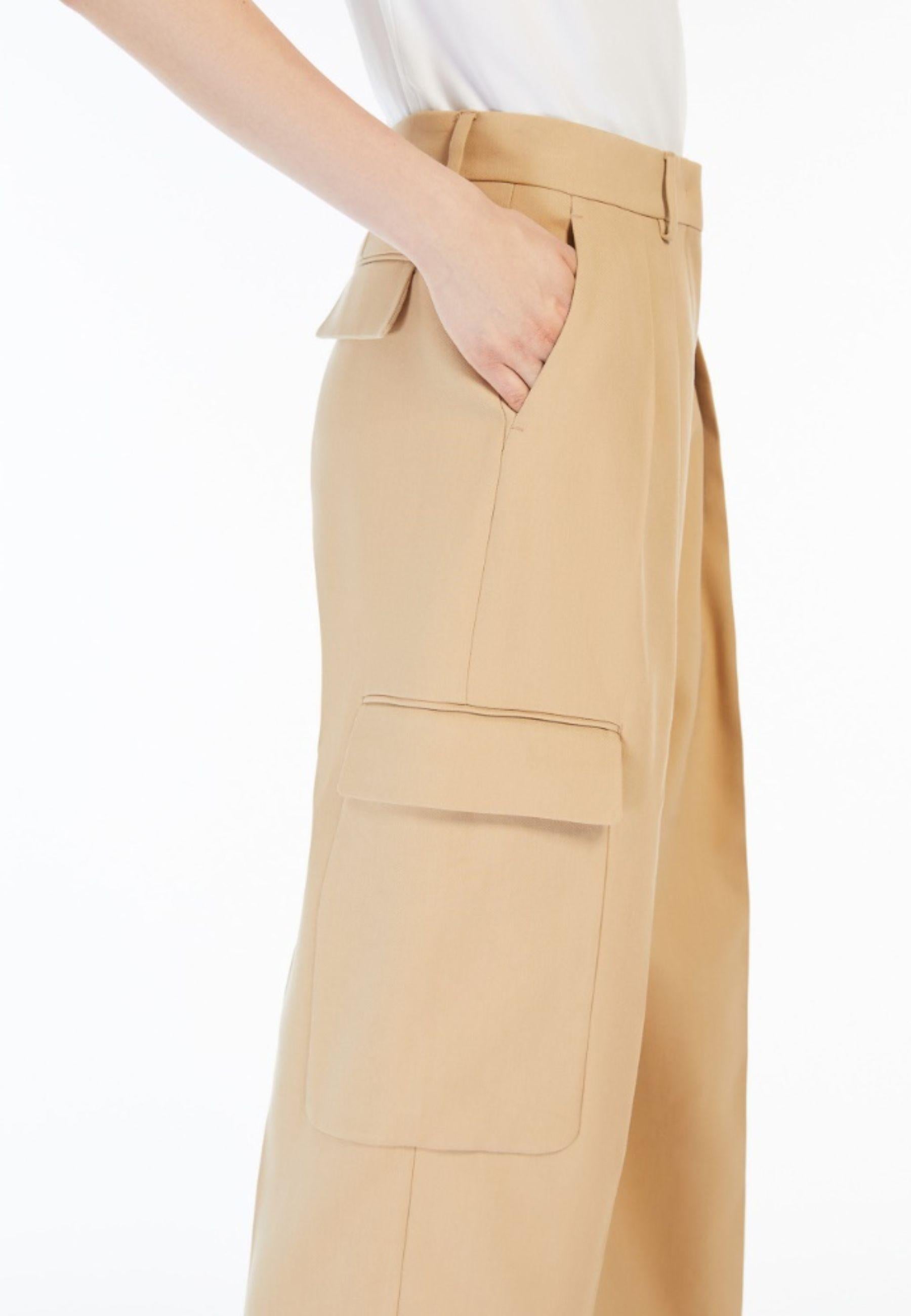 SPORTMAX PANTALONE CARGO A VITA BASSA "VERBAS". 
