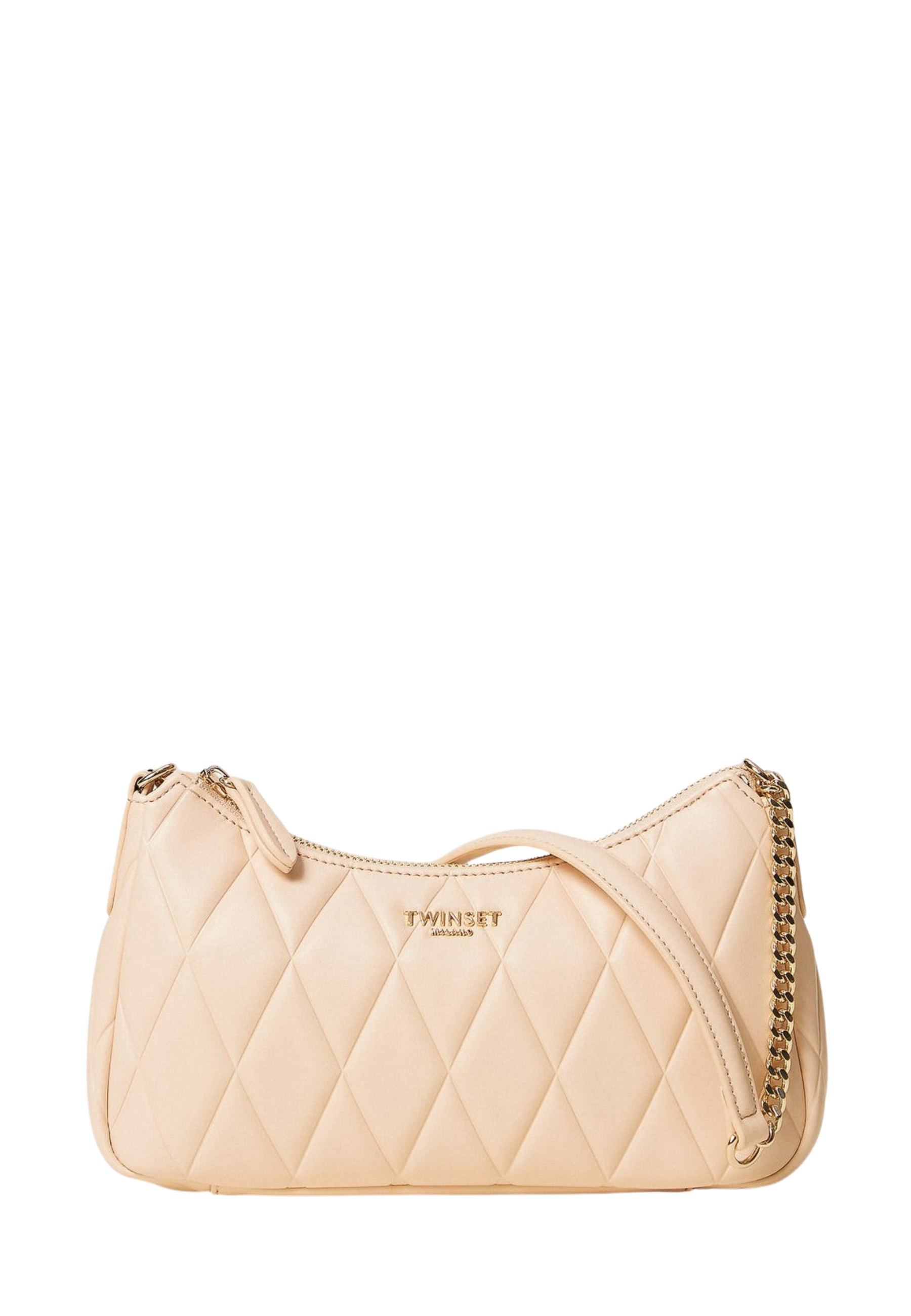 Borsa a Tracolla Twinset Quilted Rosa Peach Pink 