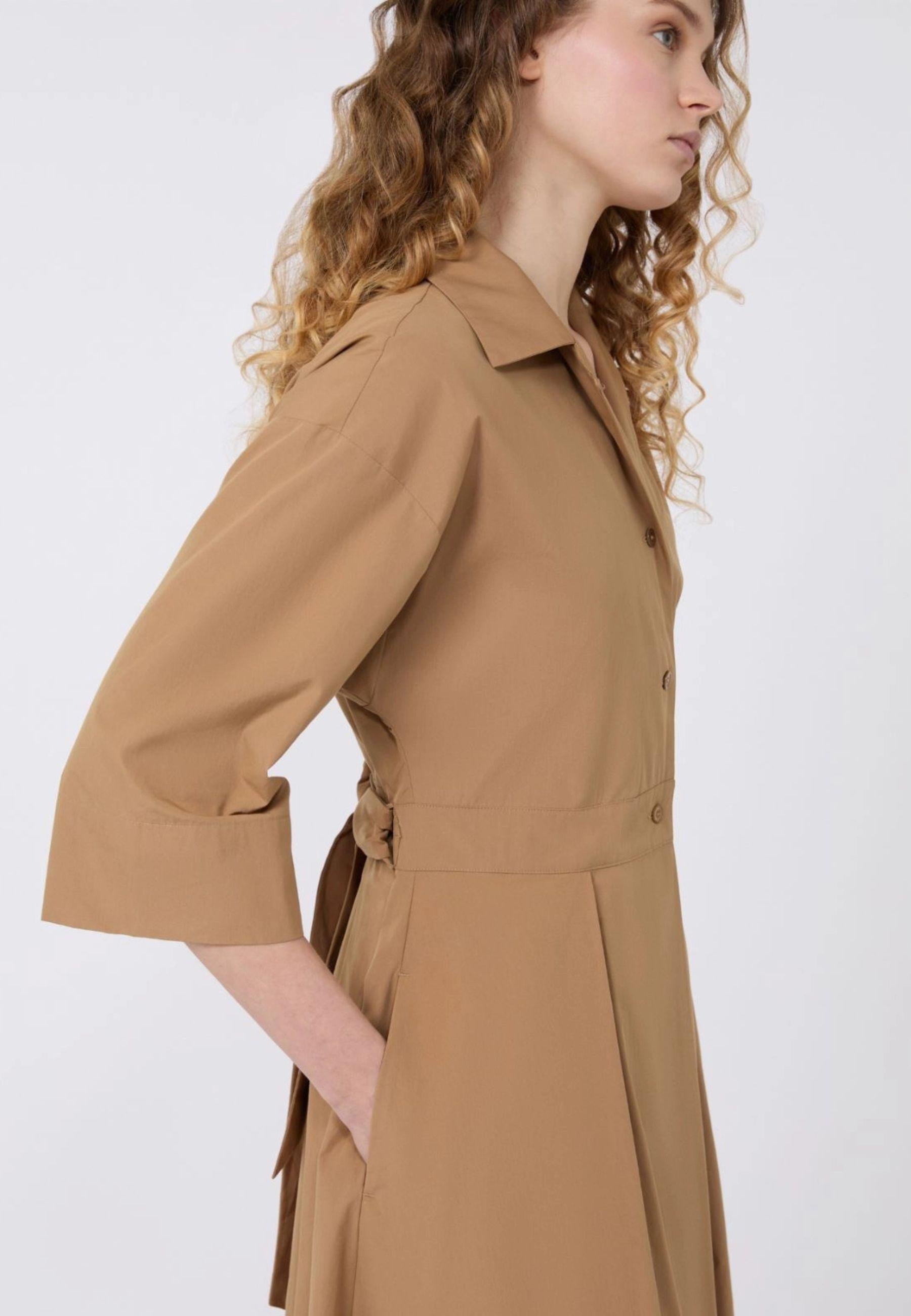 Weekend Max Mara - Abito chemisier midi in popeline di cotone 
