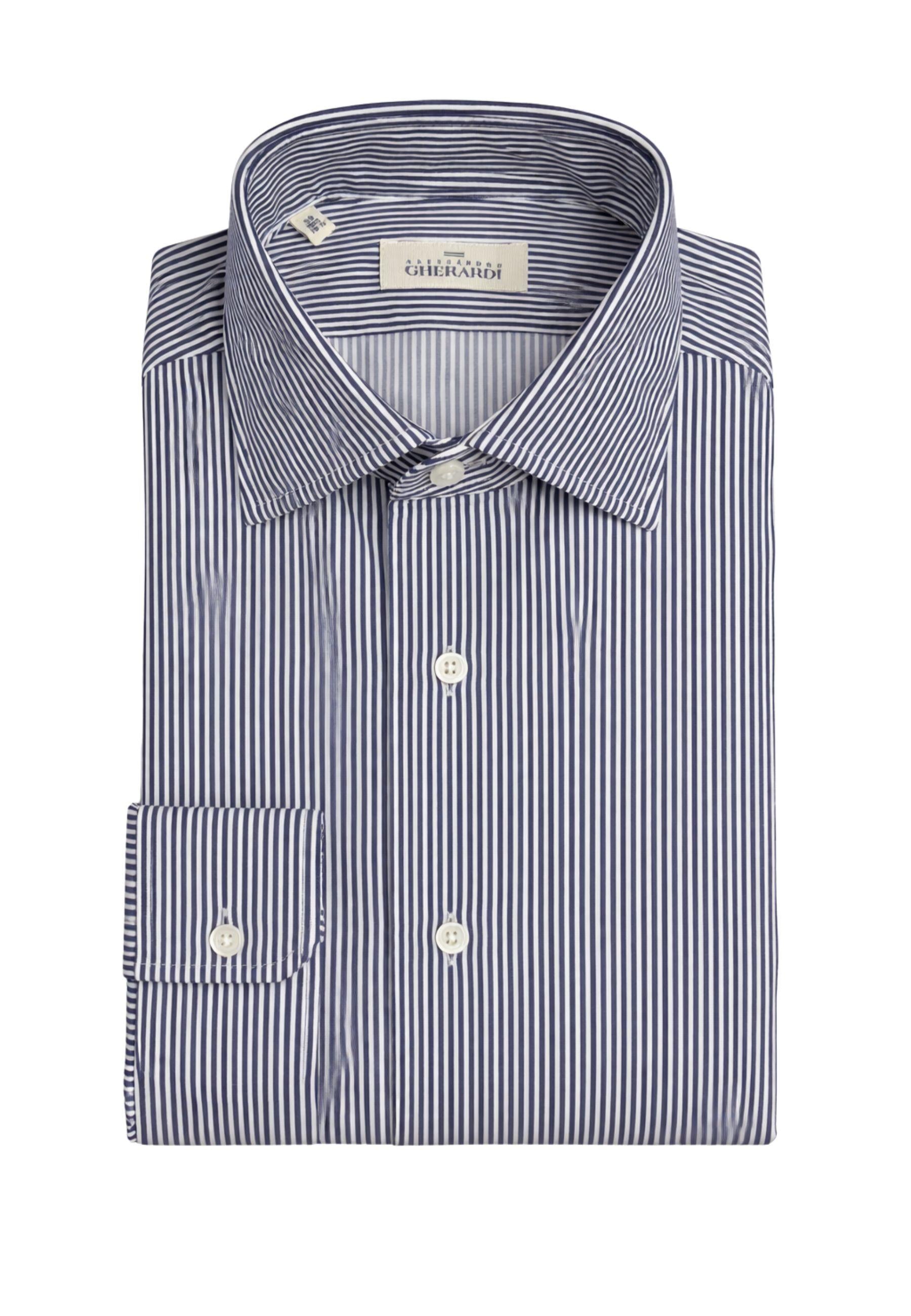 Camicia Alessandro Gherardi a righe - tessuto tecnico elasticizzato 