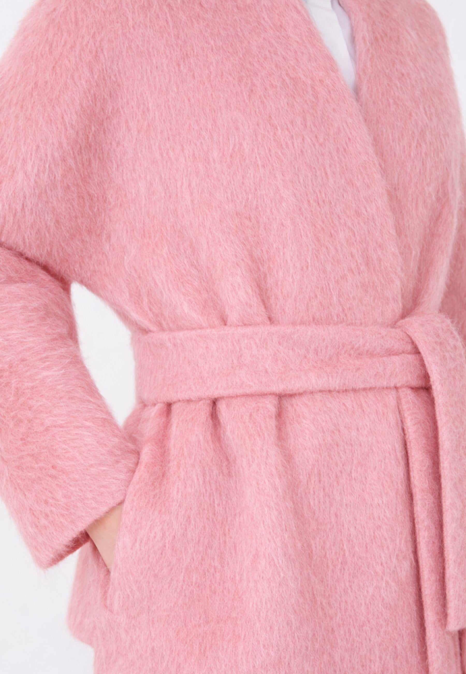 Giacca cardigan "Celtico" in lana e alpaca - linea ampia 