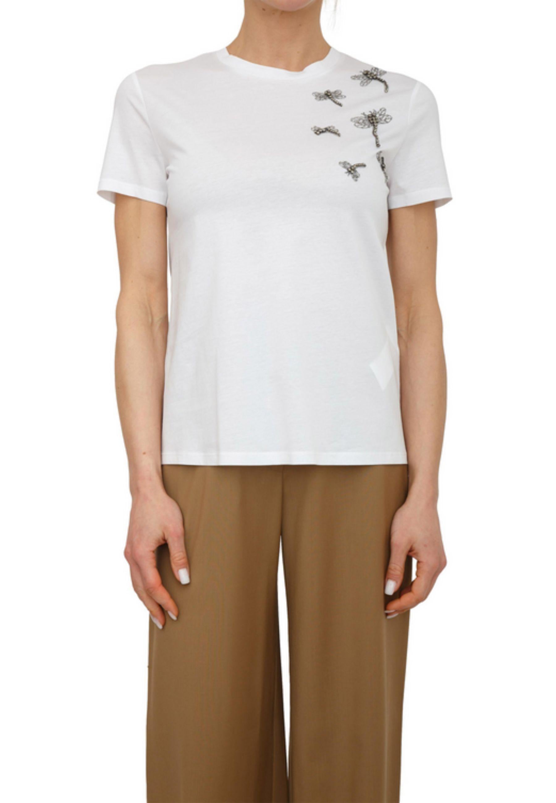 T-shirt con decorazioni gioiello - Max Mara 