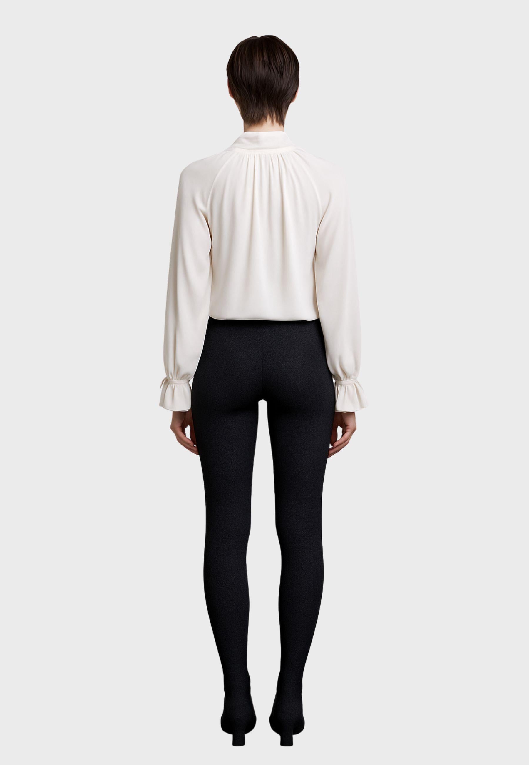 Blusa in viscosa bianca 