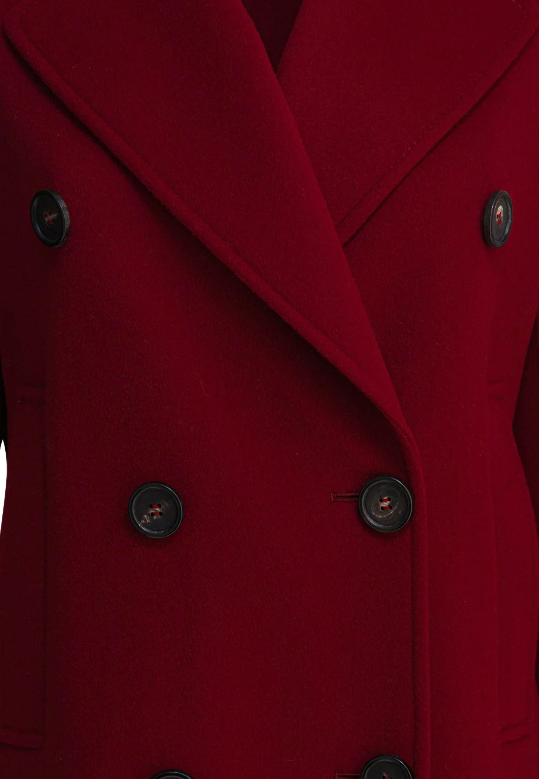 Cappotto caban doppiopetto Max Mara - lana vergine 