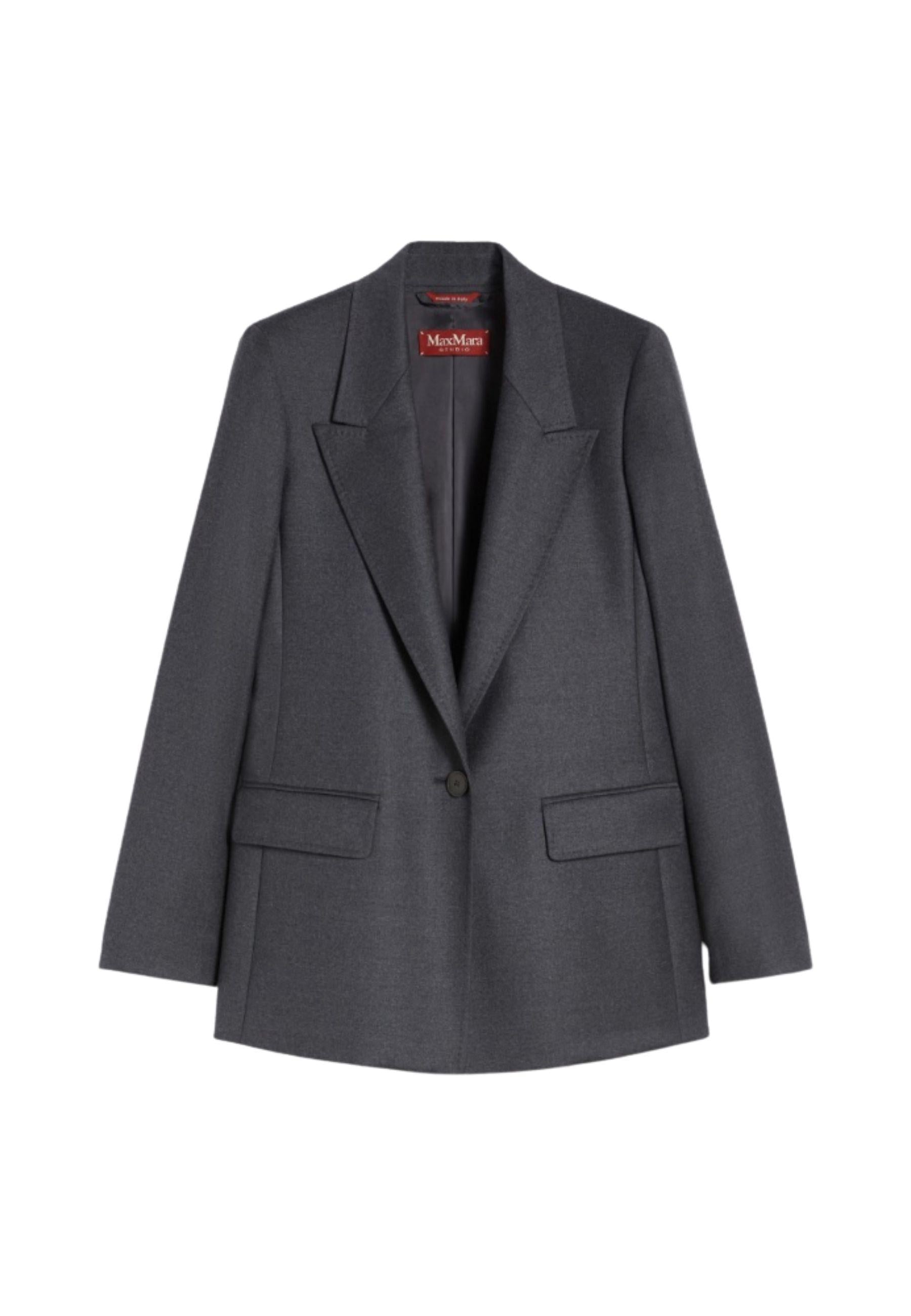 Blazer regular fit in flanella 