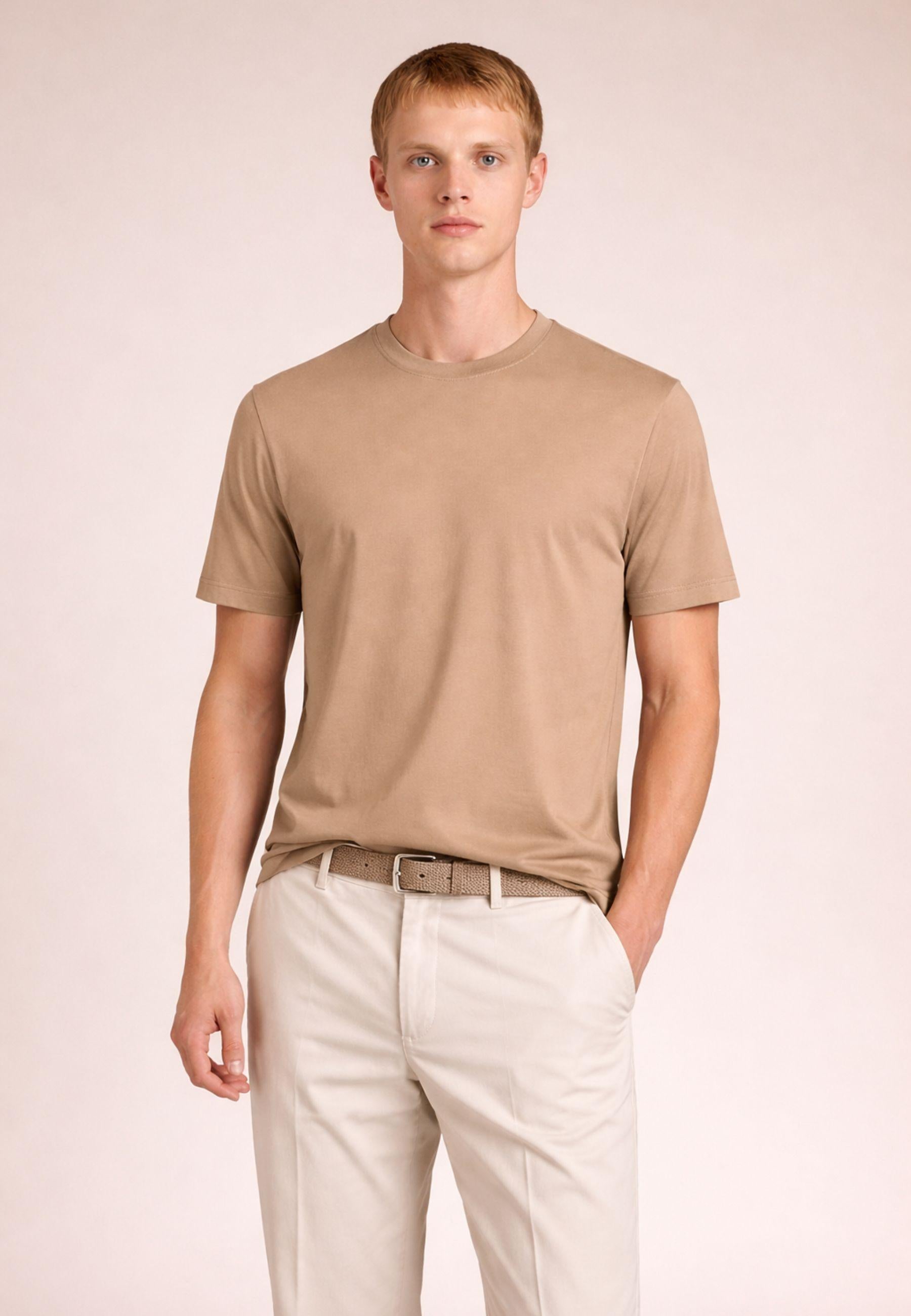 Daniele Fiesoli - T-Shirt Paricollo Manica Corta in Cotone Mercerizzato 