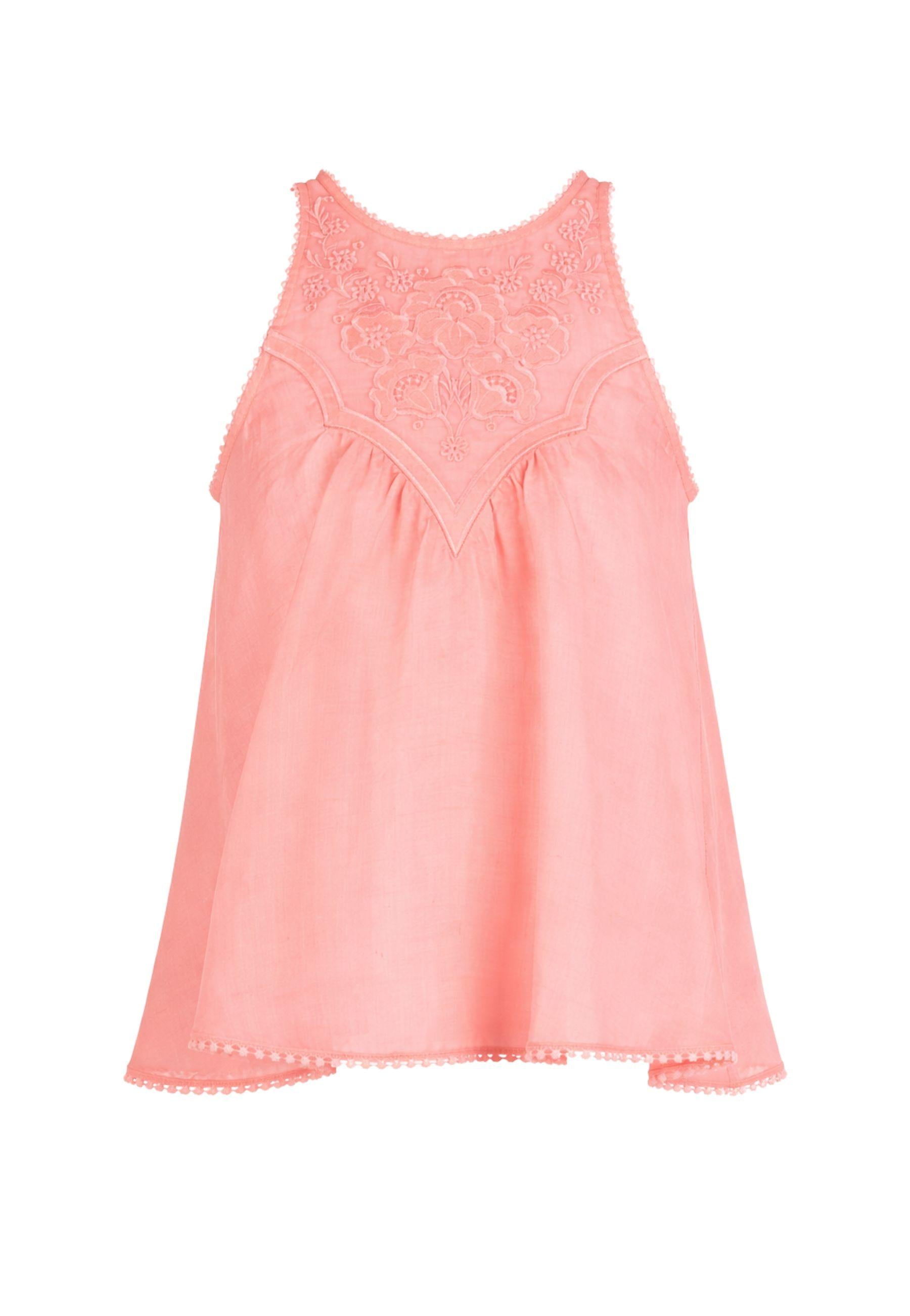 Twinset - Top ricamato in tessuto leggero 