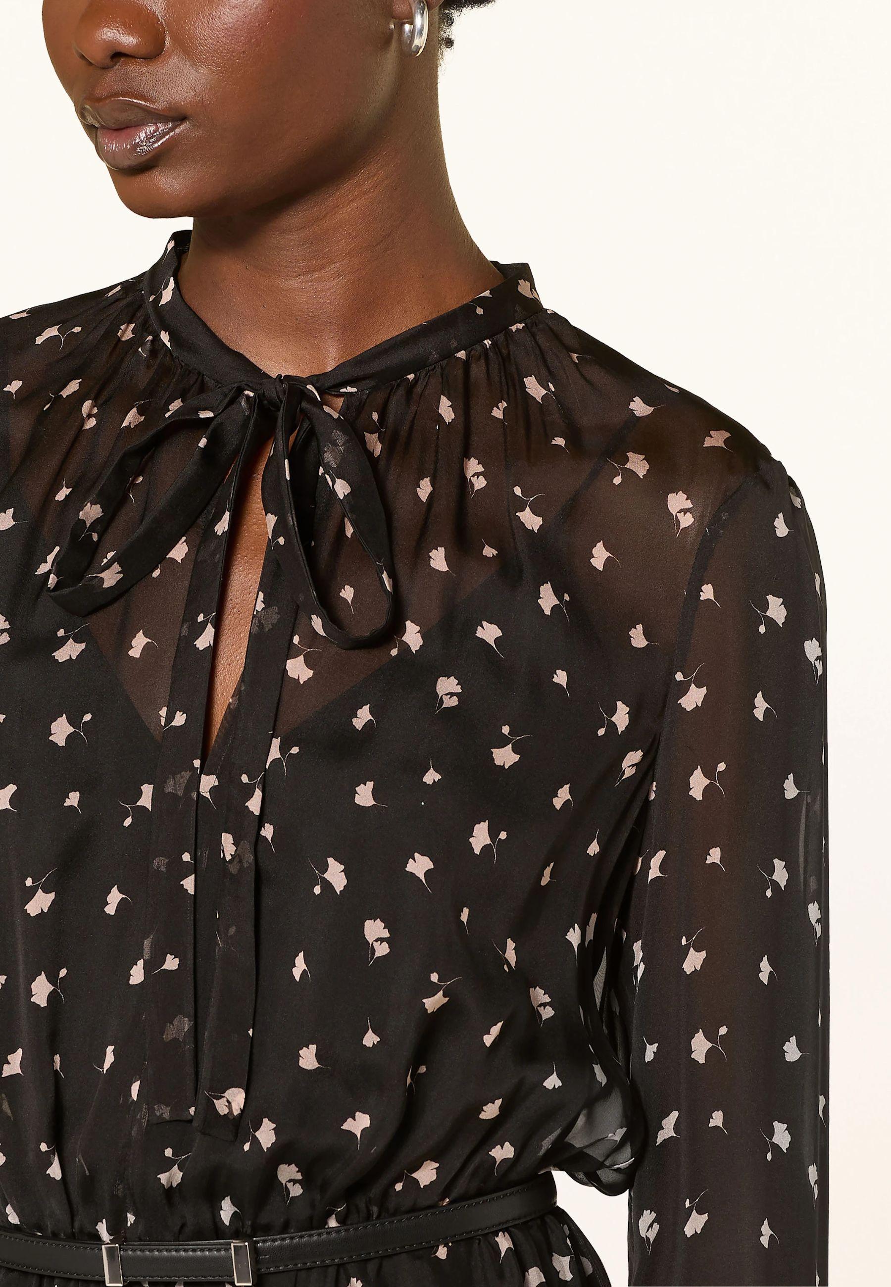 Max Mara Studio - Abito in seta con stampa floreale 