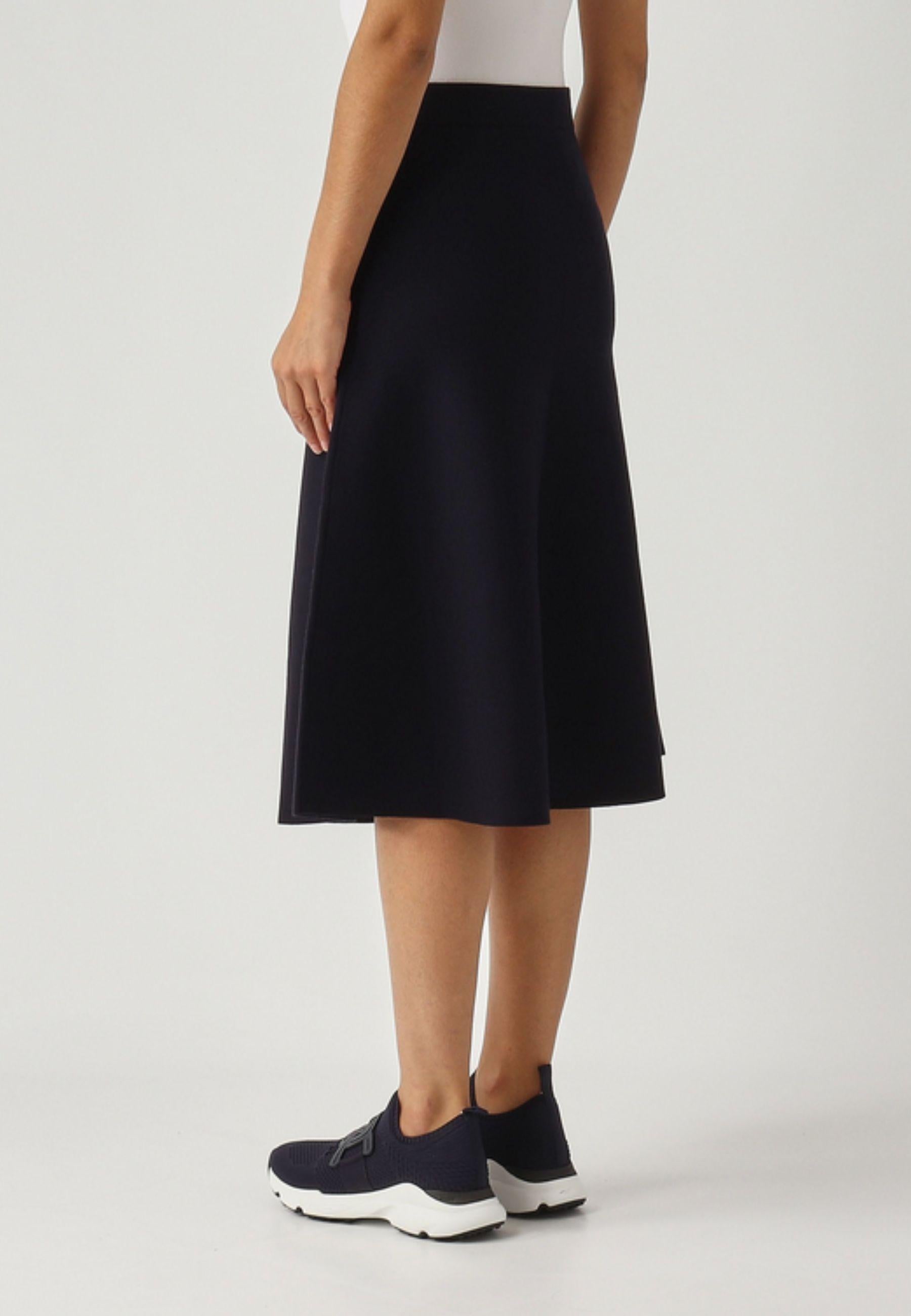 Max Mara - Gonna longuette in viscosa stretch 