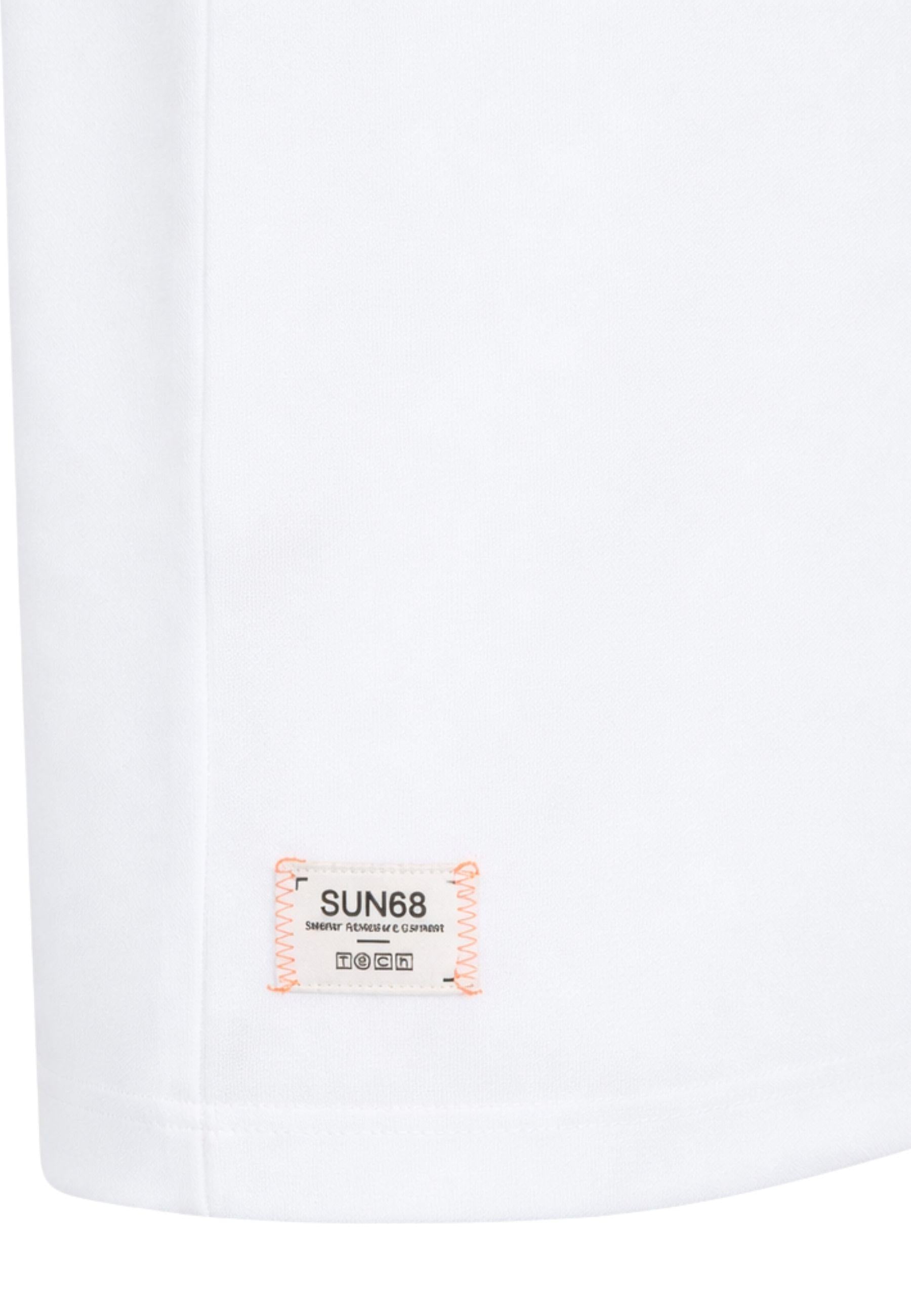 T-shirt in piquet stretch bianco 