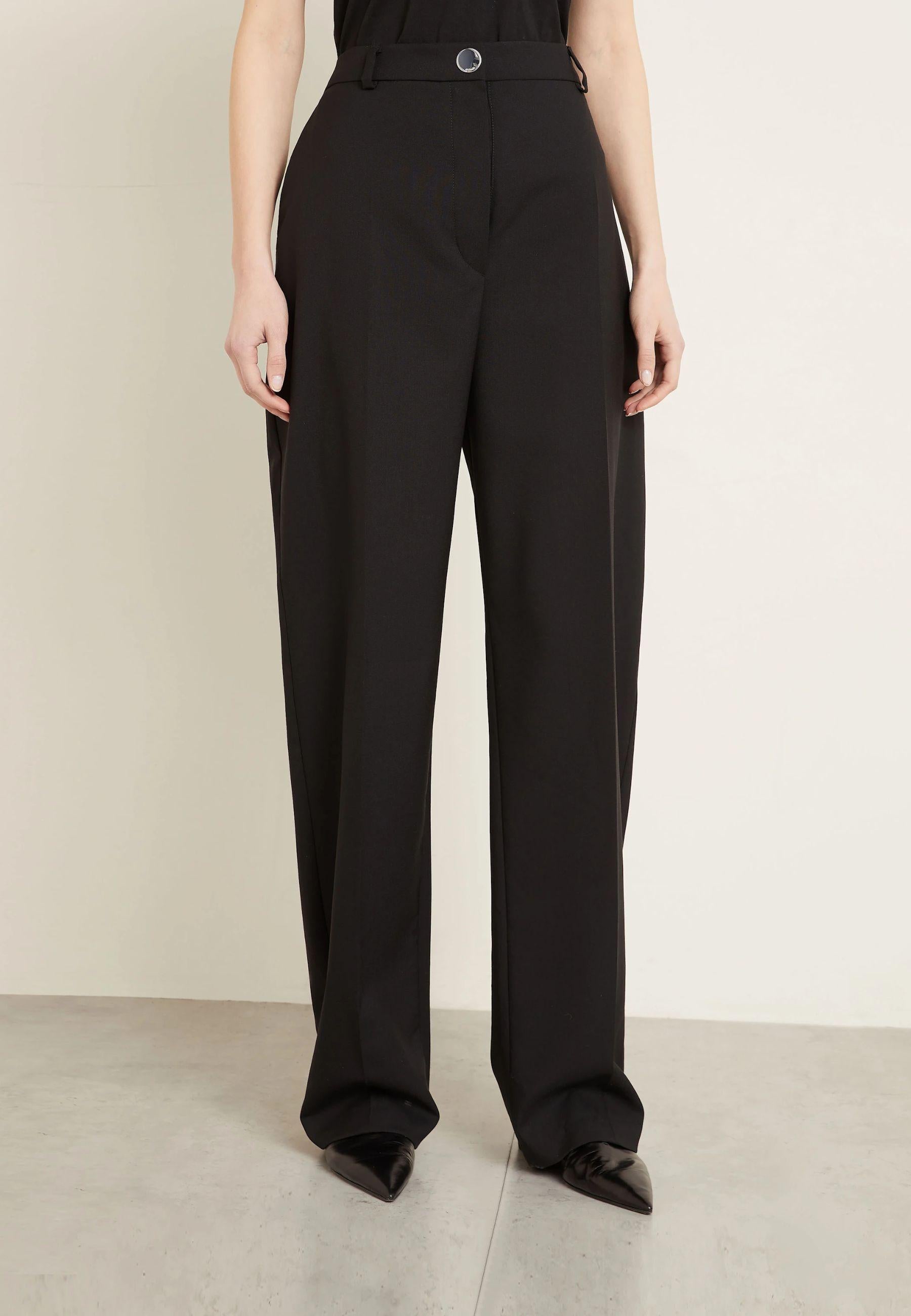Pantalone a gamba dritta in pura lana - Sportmax 