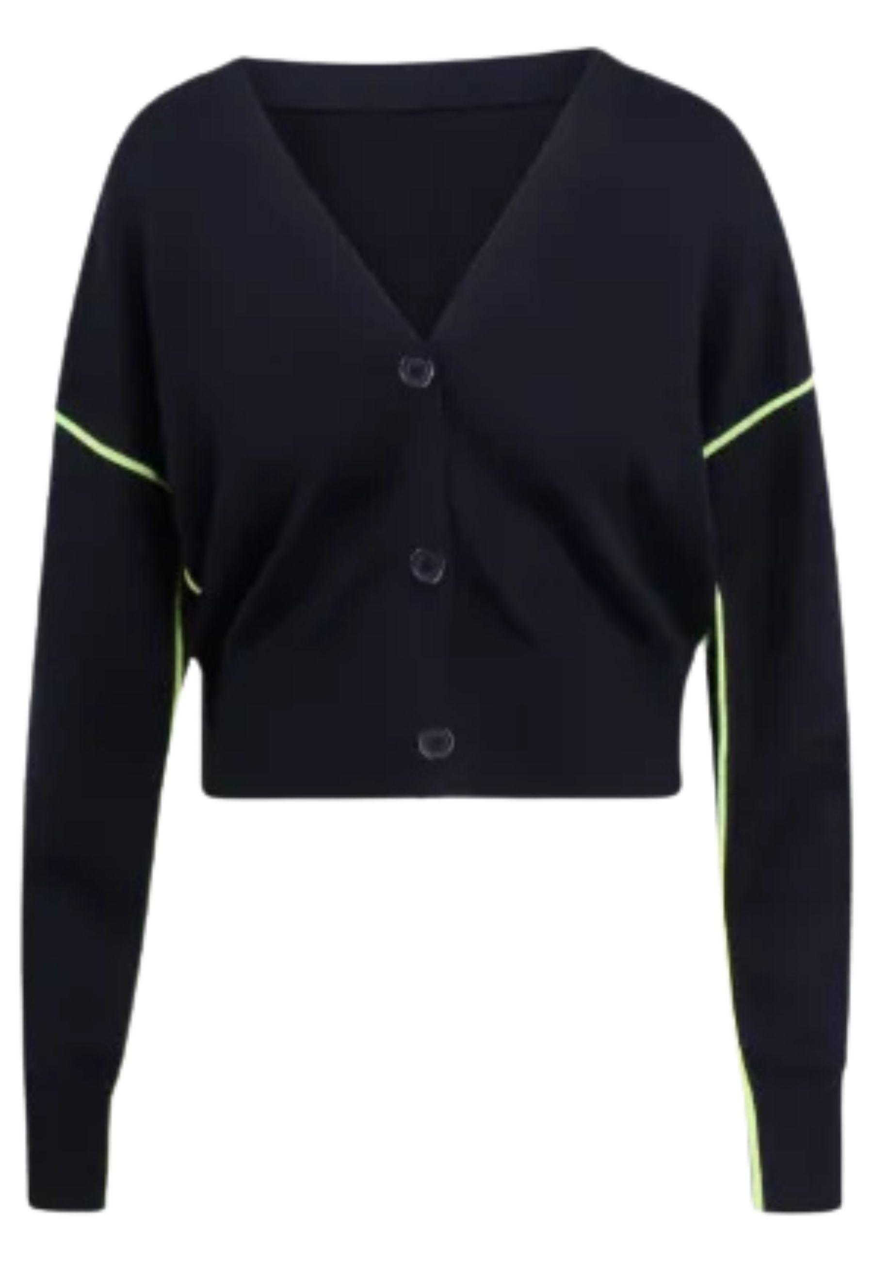Essentiel Antwerp - Cardigan "Ileo" in maglia con piping a contrasto 