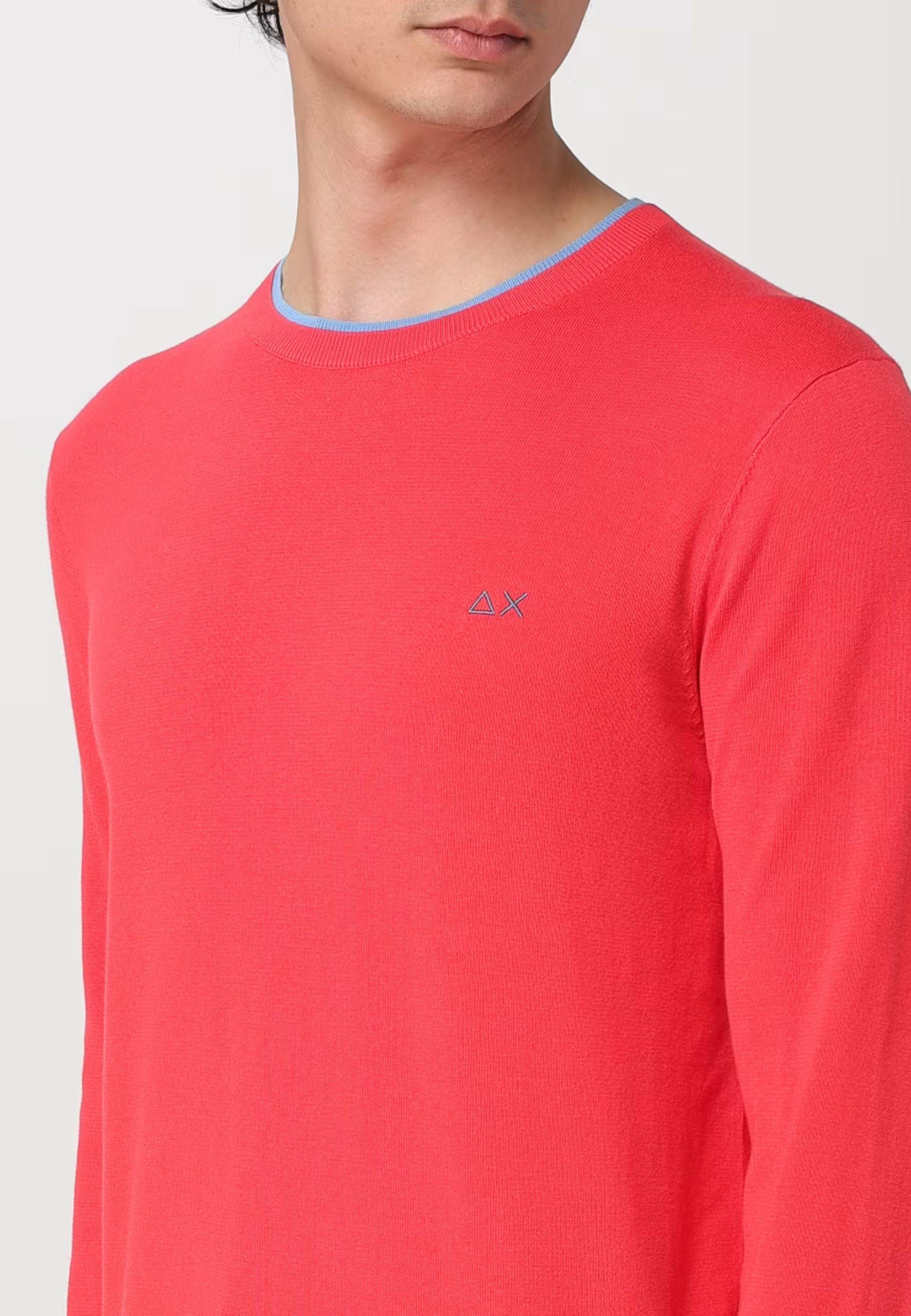 Sweater meck double rib Rosso 