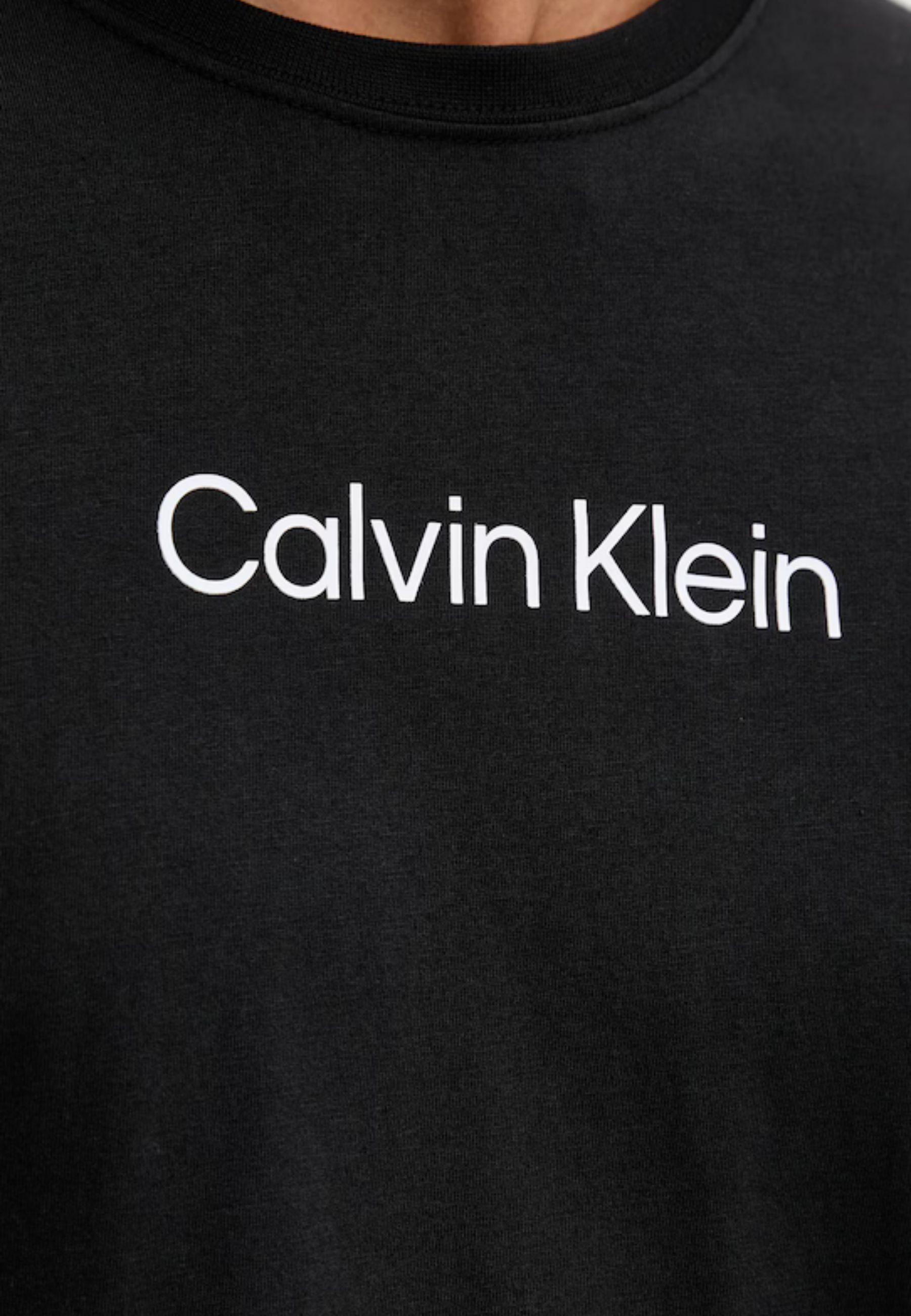 Calvin Klein - T-shirt logo in jersey di cotone 