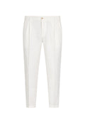 Pantalone Briglia 1949 in puro lino 100% - Bianco