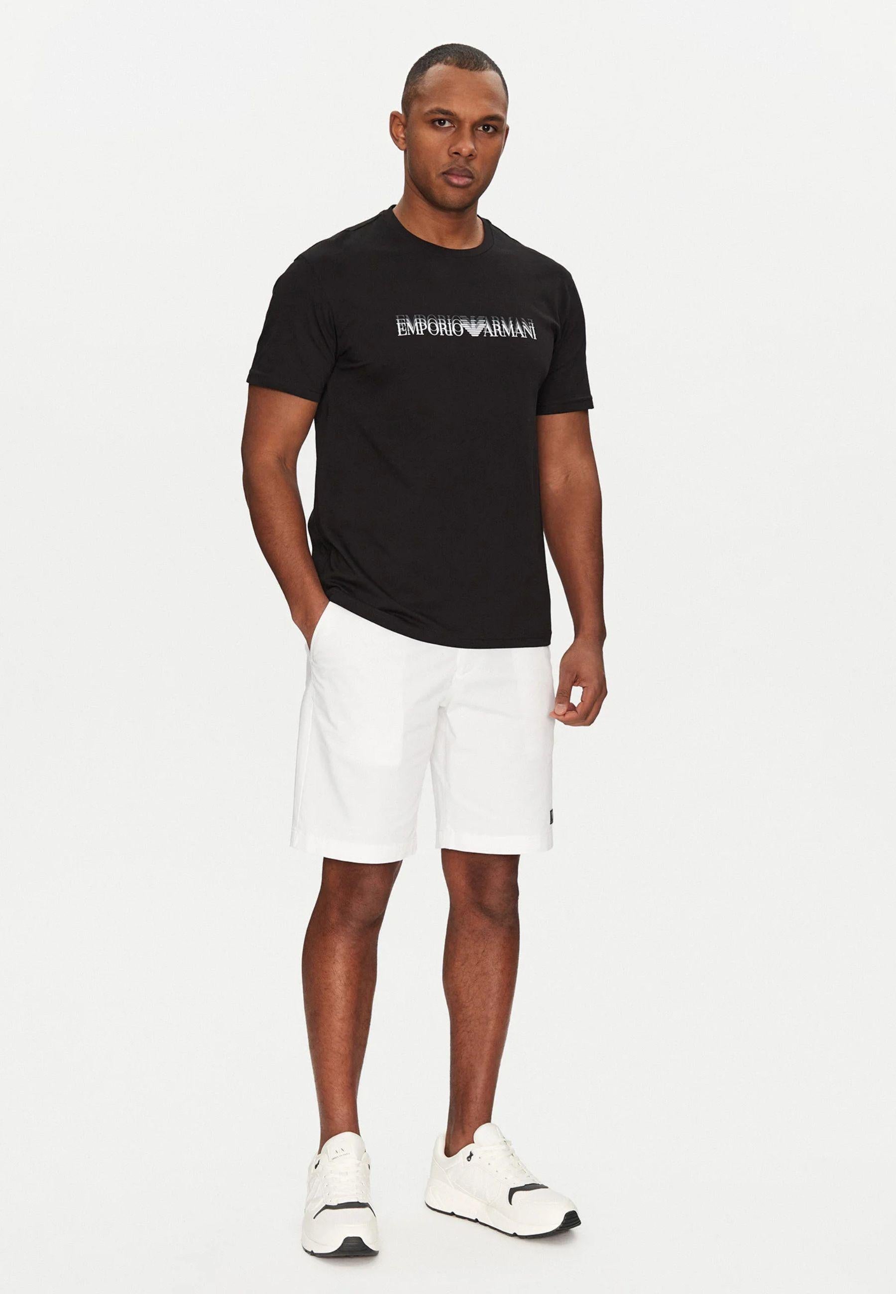 T-shirt realizzata in maglia con stampa 