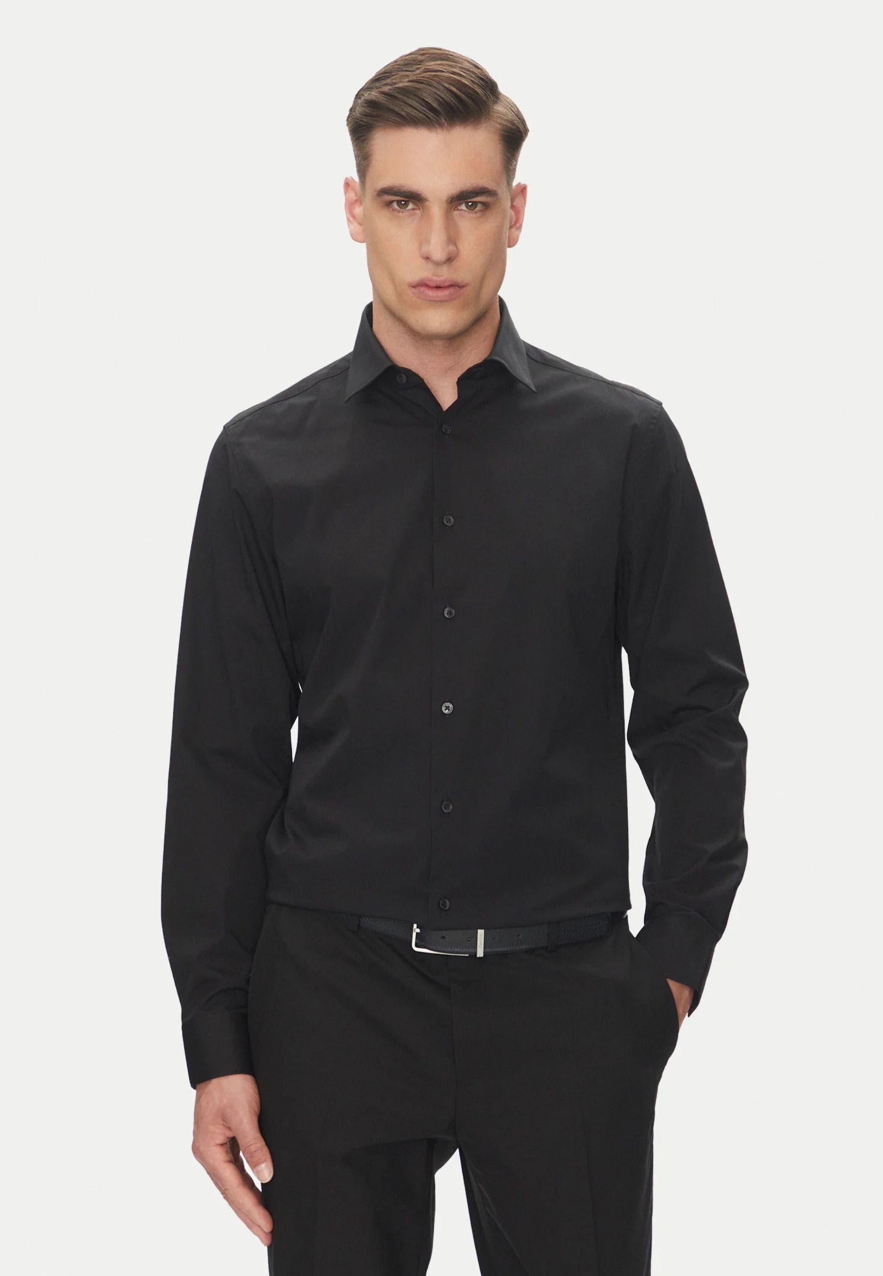 Camicia nera da uomo Calvin Klein 