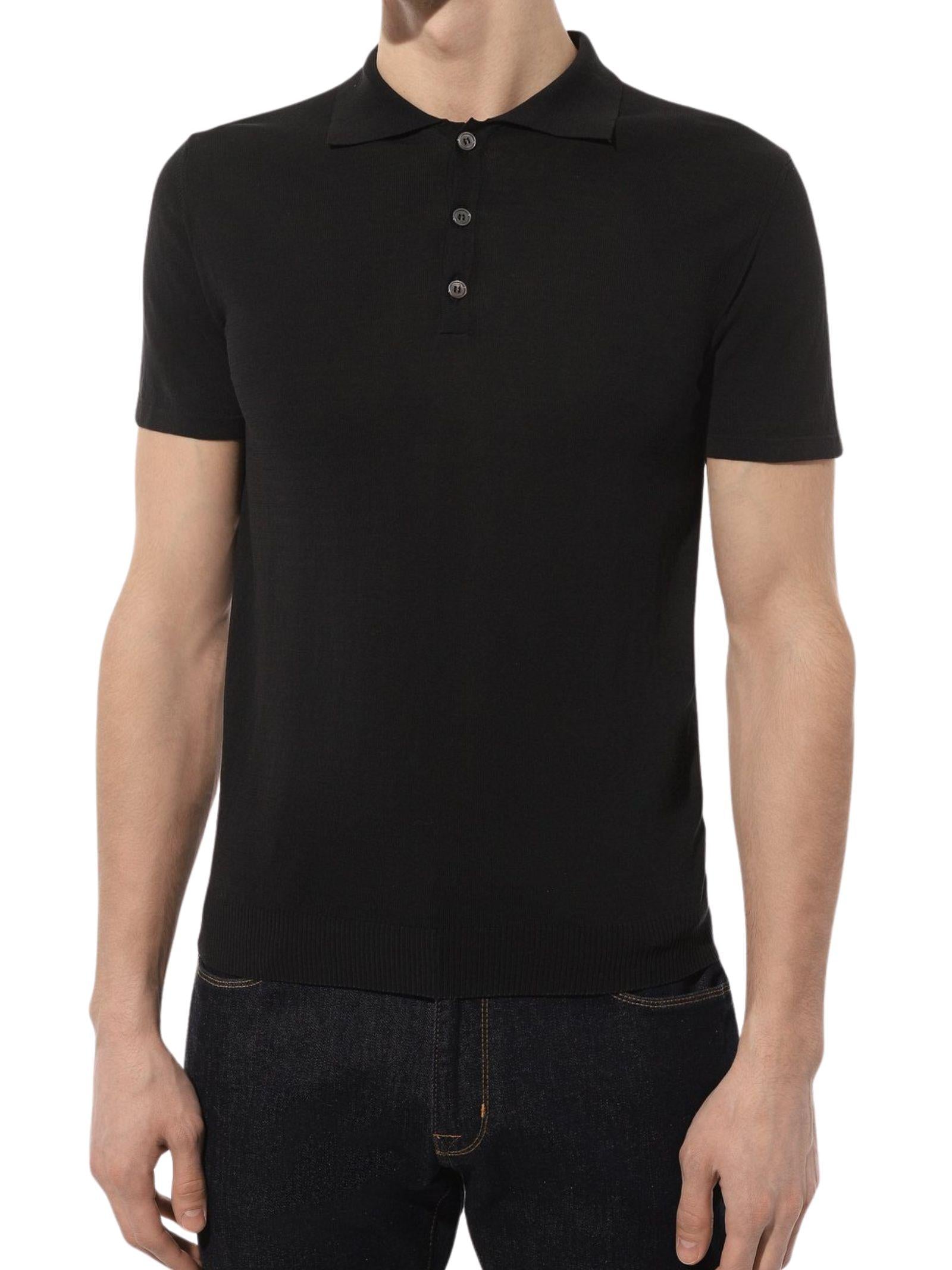 Polo Uomo in Crêpe di Cotone Dry Touch Made in Italy 