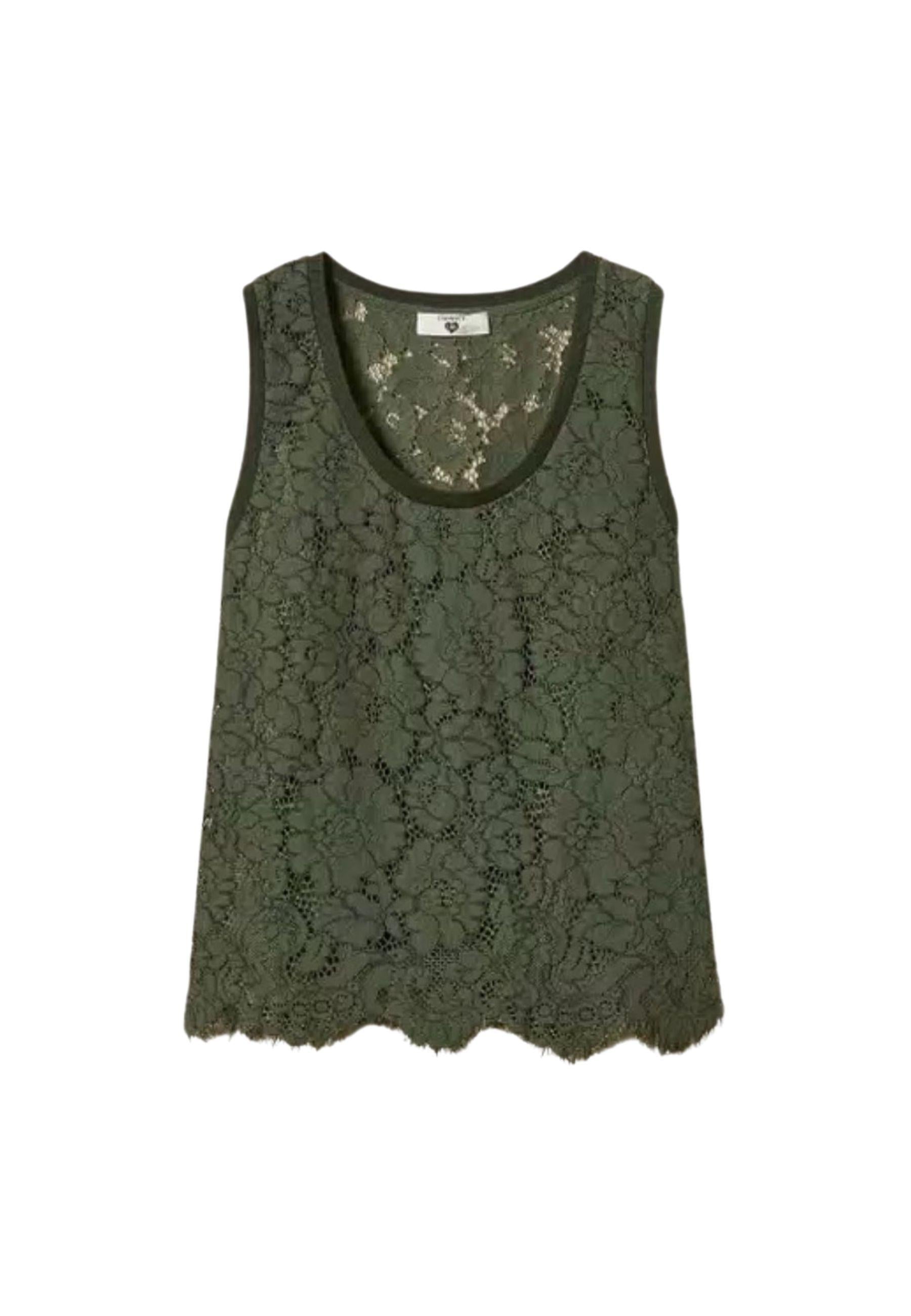 Twinset Milano - Top in pizzo rébrodé 