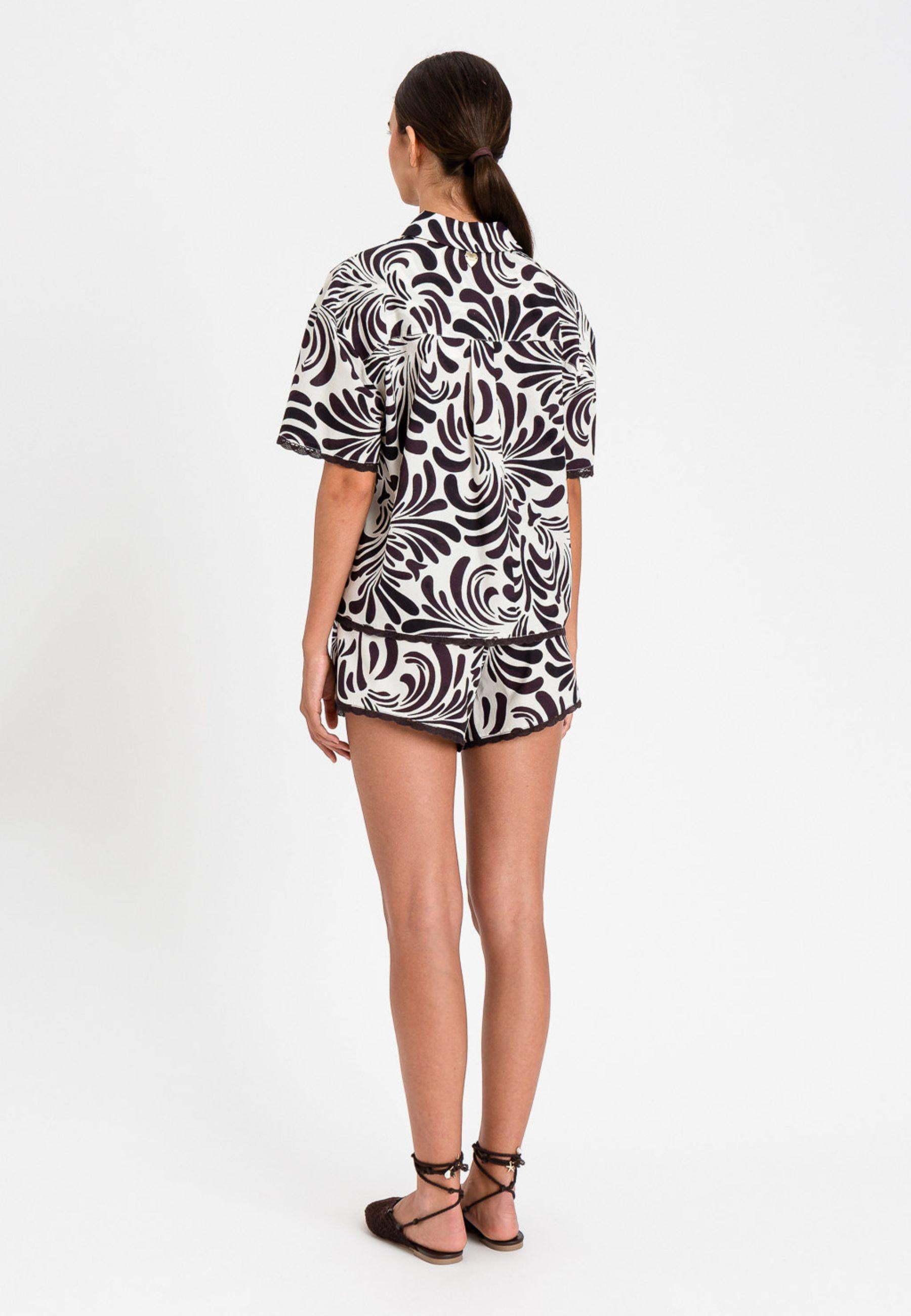 Shorts Twinset con stampa grafica all-over 