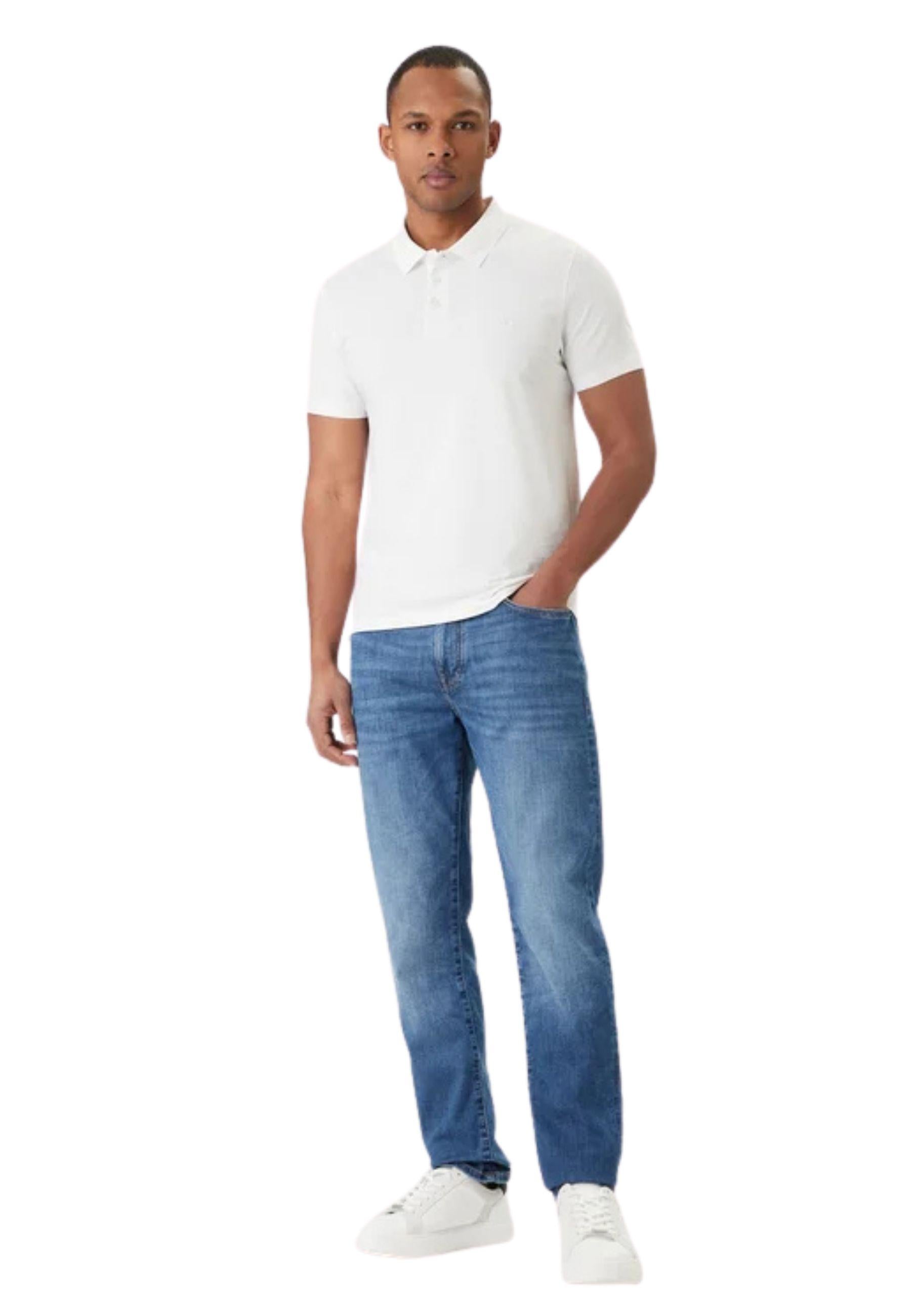 Polo Calvin Klein in cotone stretch - Bianca 