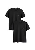 Emporio Armani - Herren T-Shirt 2er-Pack Schwarz mit Mikro-Logo