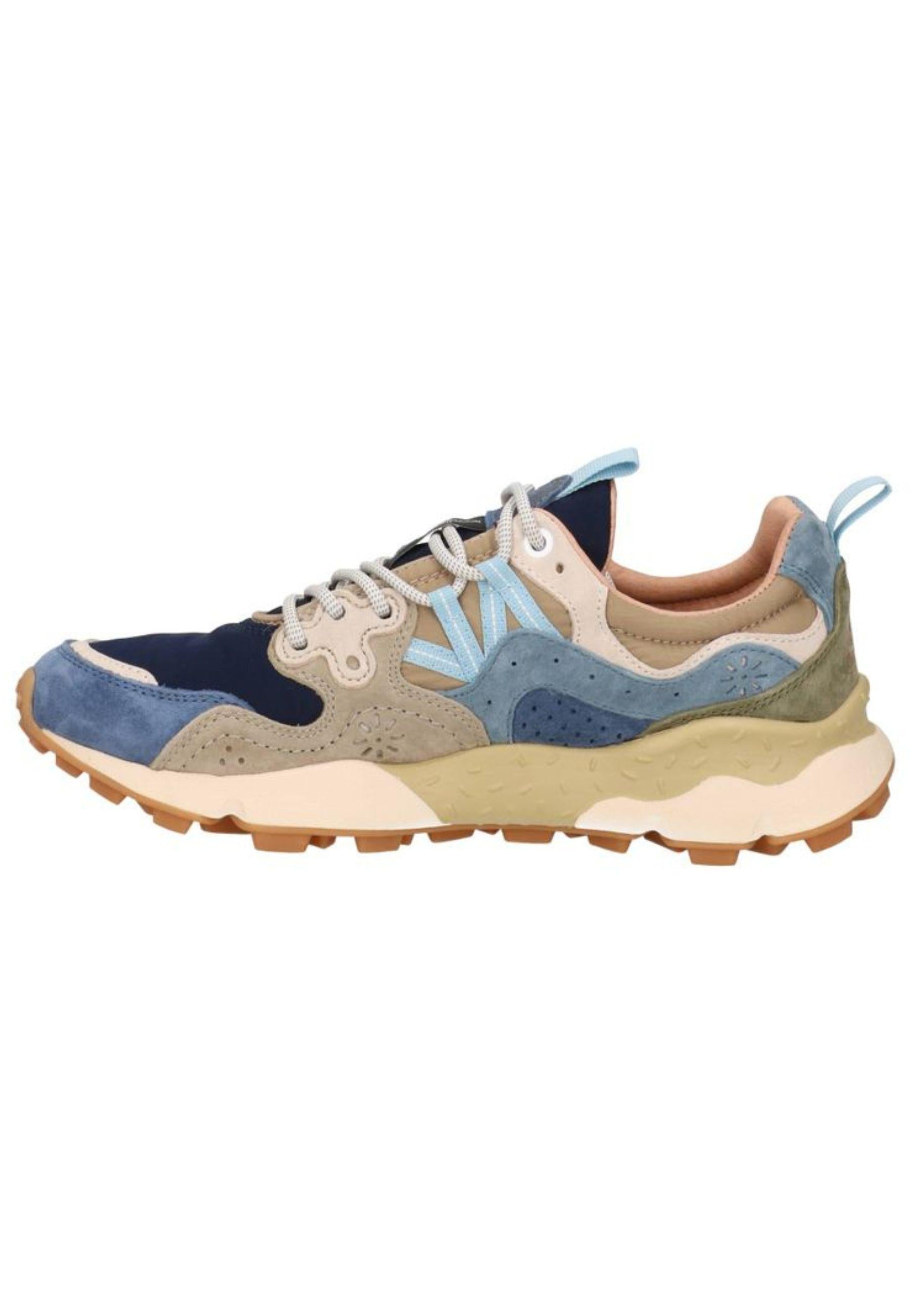 Flower Mountain - Sneakers in camoscio e tessuto 
