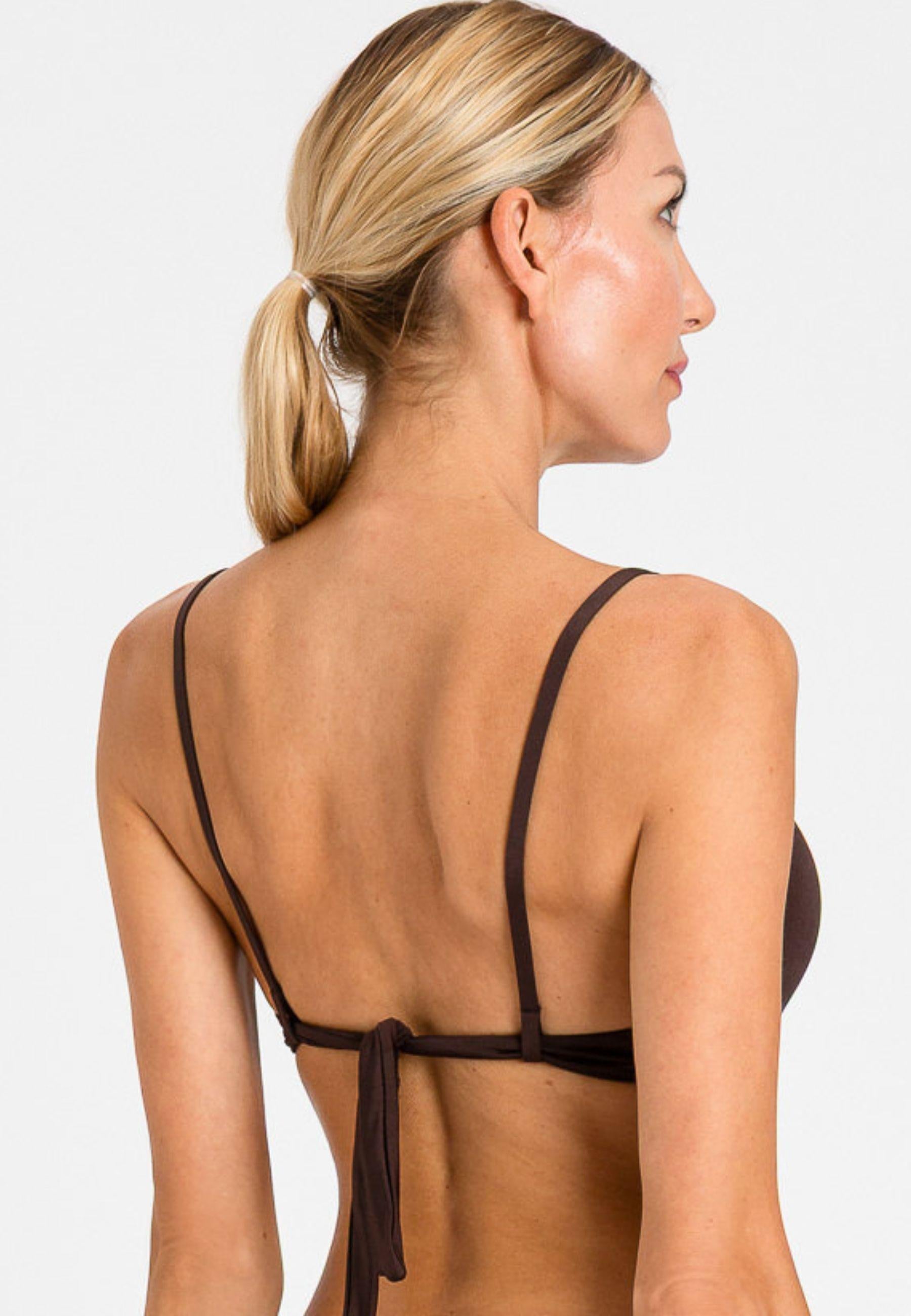 Bikini Push-Up Twinset Coppa C con Profilo Crochet e Slip Regolabile 