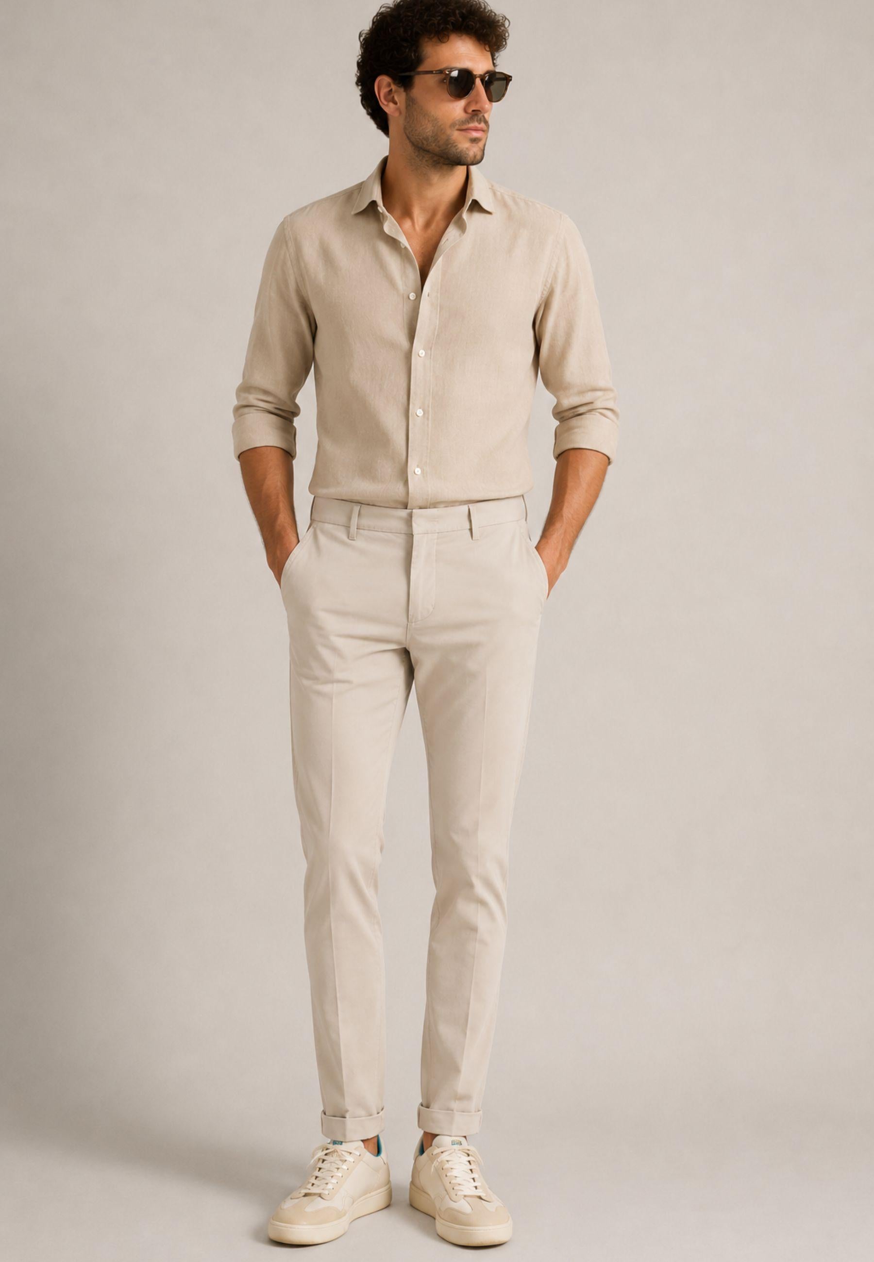 Briglia 1949 - Pantalone Tapered in Cotone Stretch 