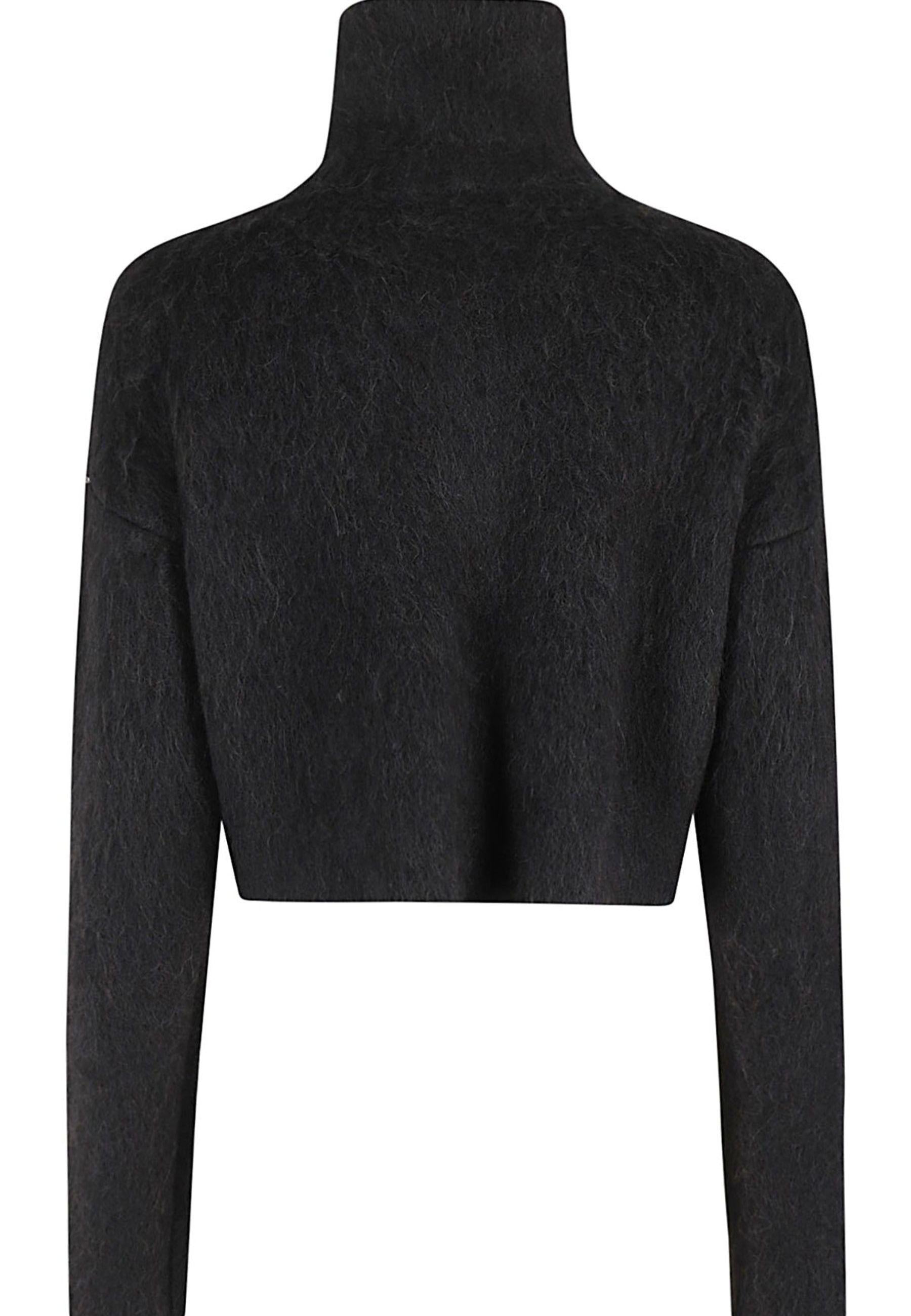 Sportmax - Maglia dolcevita in alpaca con zip 