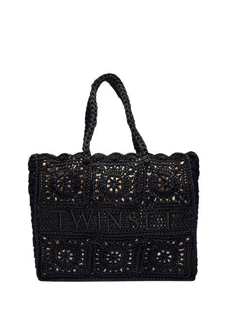 Borsa shopper 'Bohémien' in crochet di cotone TWINSET | 251TB741000006