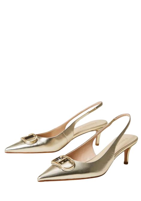 Décolleté sling back con Oval T TWINSET | 251TCP06211733